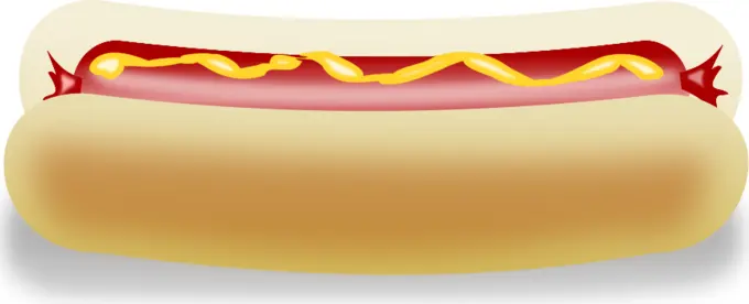 Hot dog vector illustration