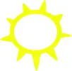 Sunny weather symbol vector image
