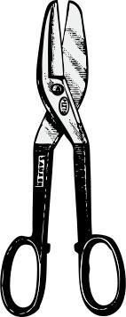 Tin snips vector image