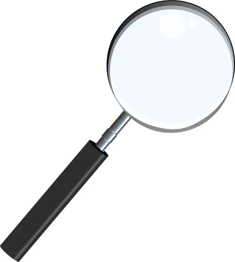 Magnifying glass vector image