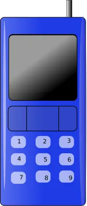 Simple cell phone vector image