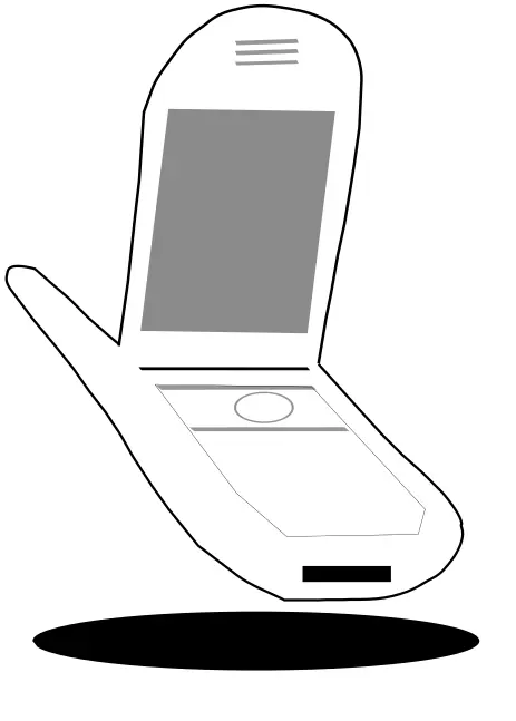 Mobile phone vector clip art
