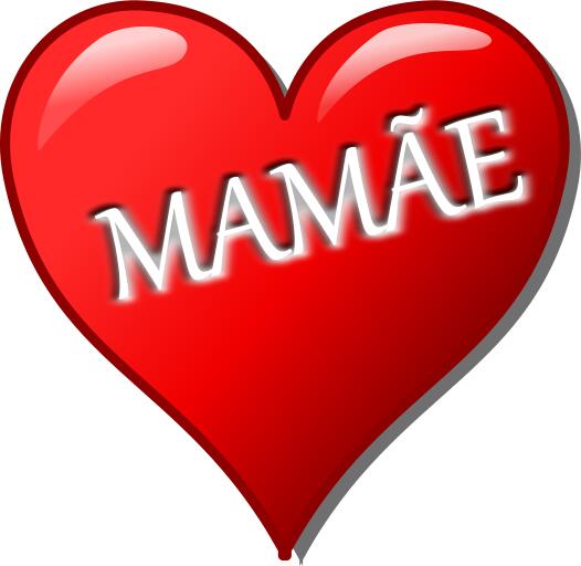 Mother's day heart Portuguese vector image