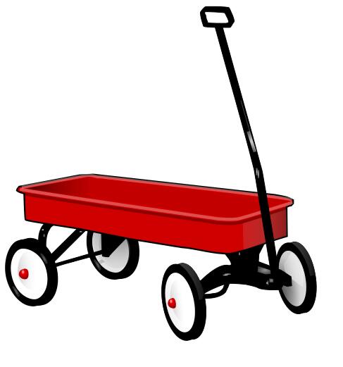 Toy wagon vector illustration