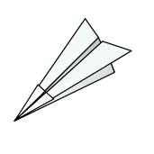 Paper plane vector illustration