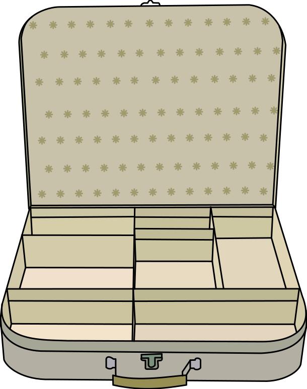 Suitcase vector clip art