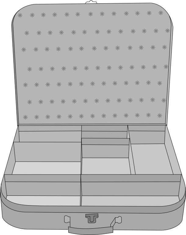 Suitcase vector image