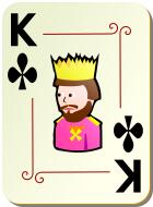 King of clubs vector image