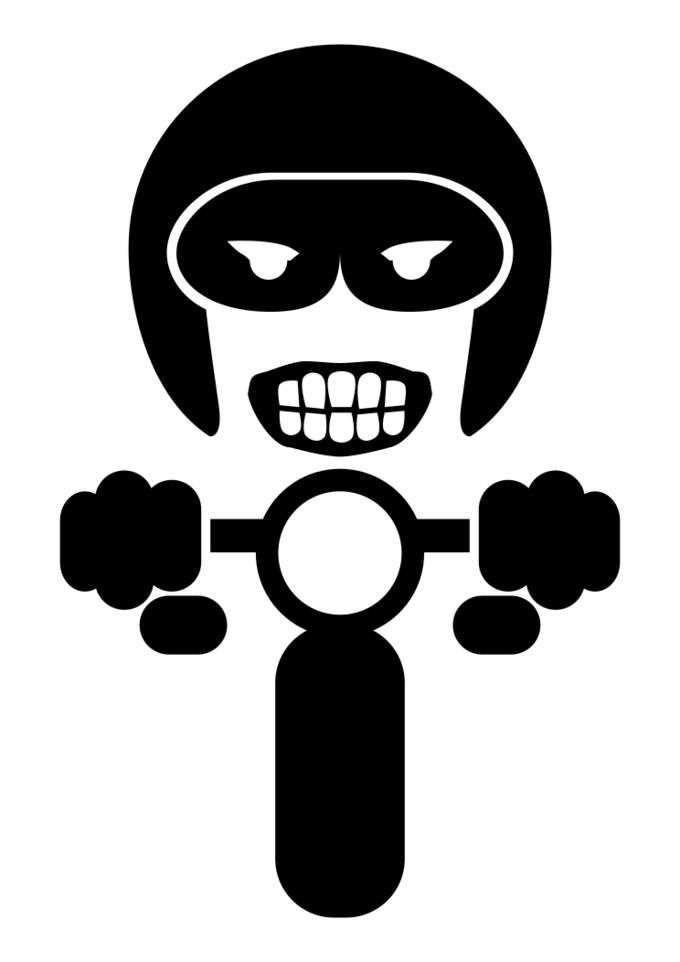 Road king motorbike rider vector image