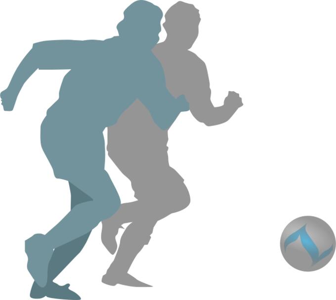 Football player vector image