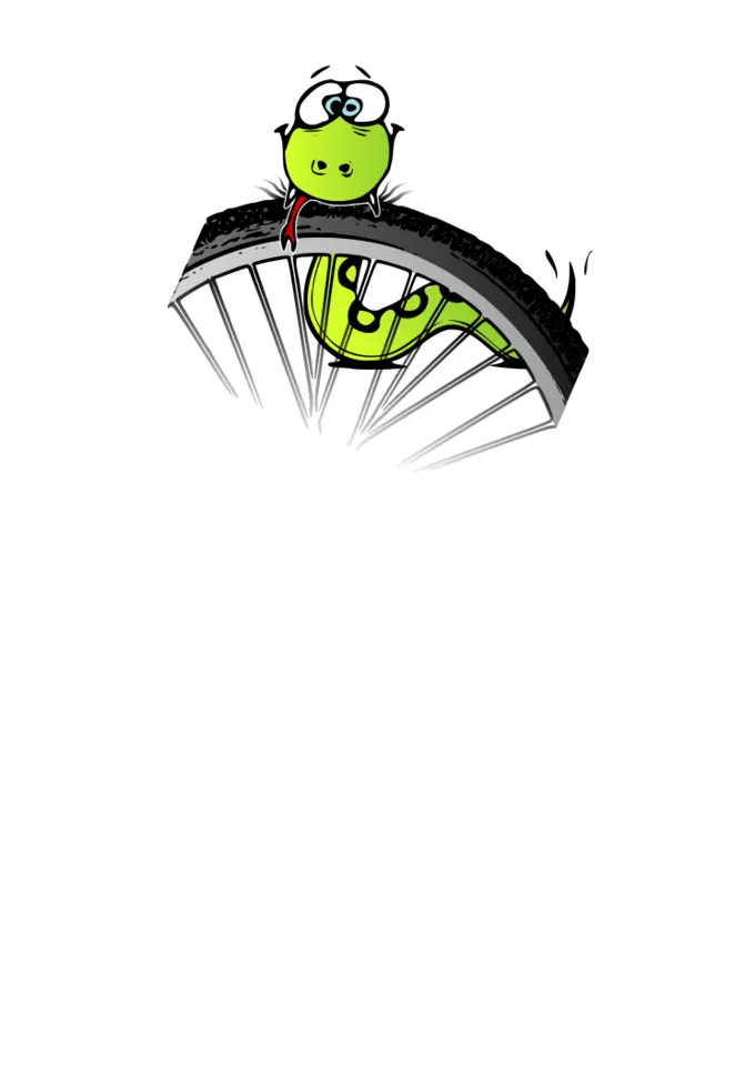 Vector image of caterpillar