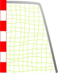 Soccer goal vector drawing