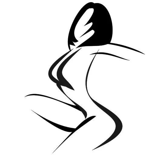Woman silhouette vector clip art