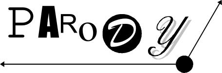 Parody typography vector image