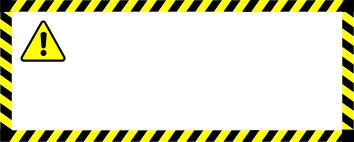 Warning sticker vector image