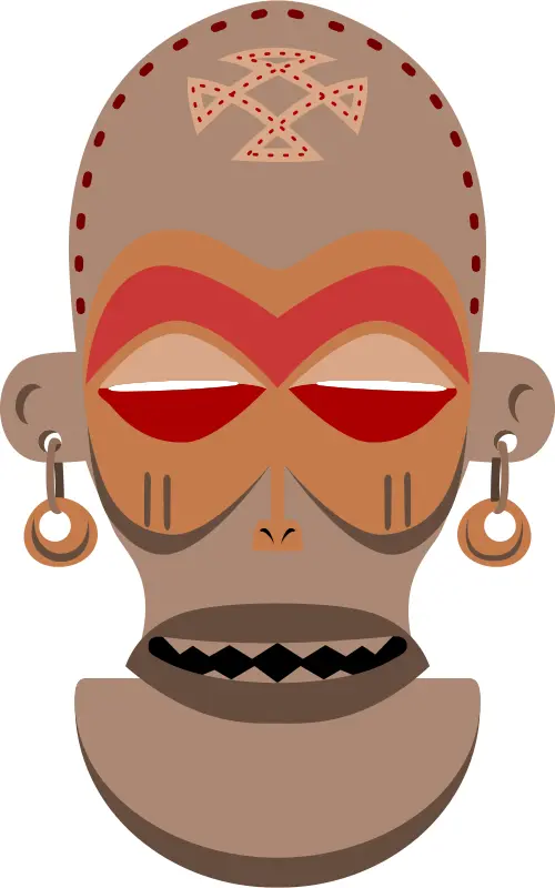 African Mask Vector Art