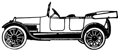 Old buick vector image