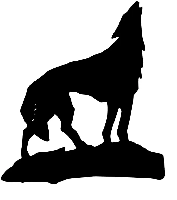 Wolf vector silhouette