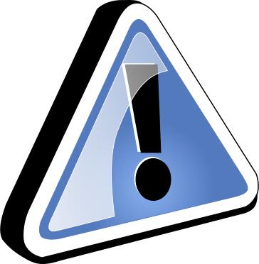 Vector drawing of exclamation mark