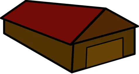 Cartoon vector image of a house