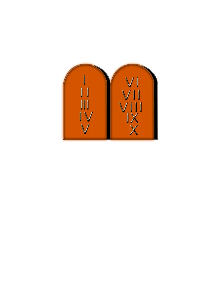 Ten Commandments vector clip art
