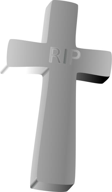 Vector clip art of tombstone