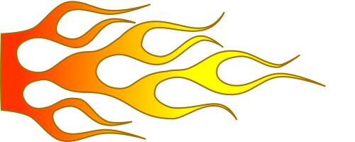 Racing flame vector image