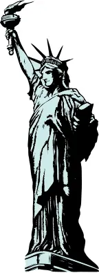 Statue of Liberty vector clip art
