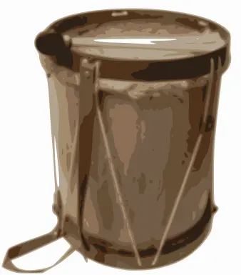 Vector image of drum