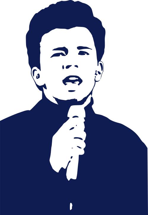 Vector image of singer