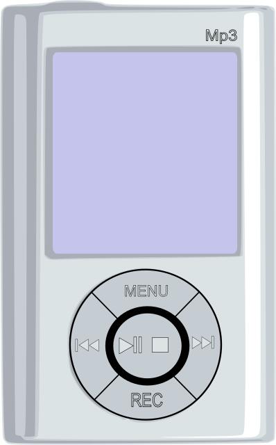 MP3 player vector illustration