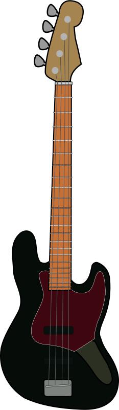 Bass guitar vector illustration