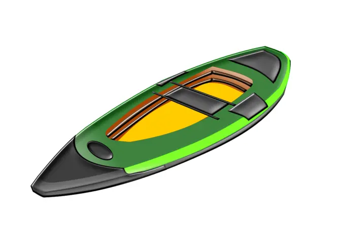 Canoe vector image