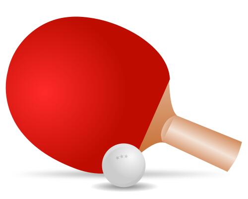 A table tennis racket vector graphics