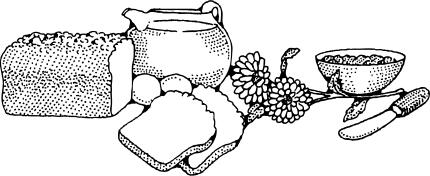 Vector drawing of bread making