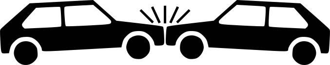 Vector image of car accident