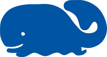 Whale icon vector