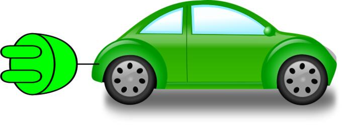 Electric car vector clip art