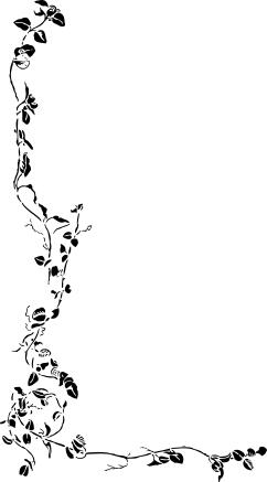 Vector image of floral garland