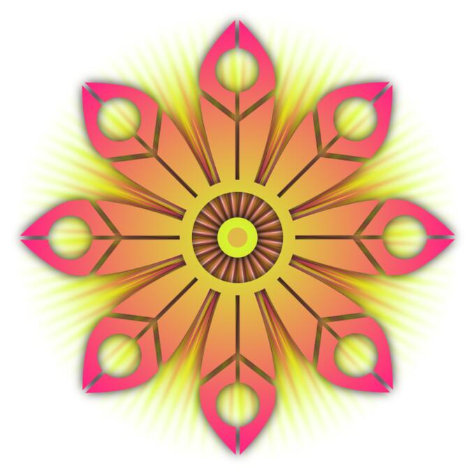 Flower Burst Vector Ar