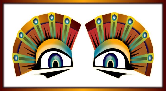 Colorful Eyes Vector Image