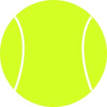 Tennis ball vector drawing