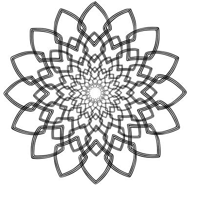 Vector clip art of rose window