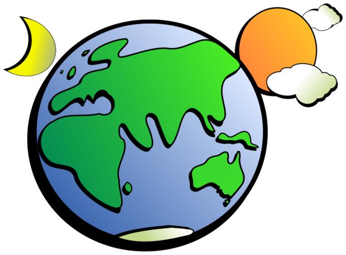 Aussie earth vector drawing