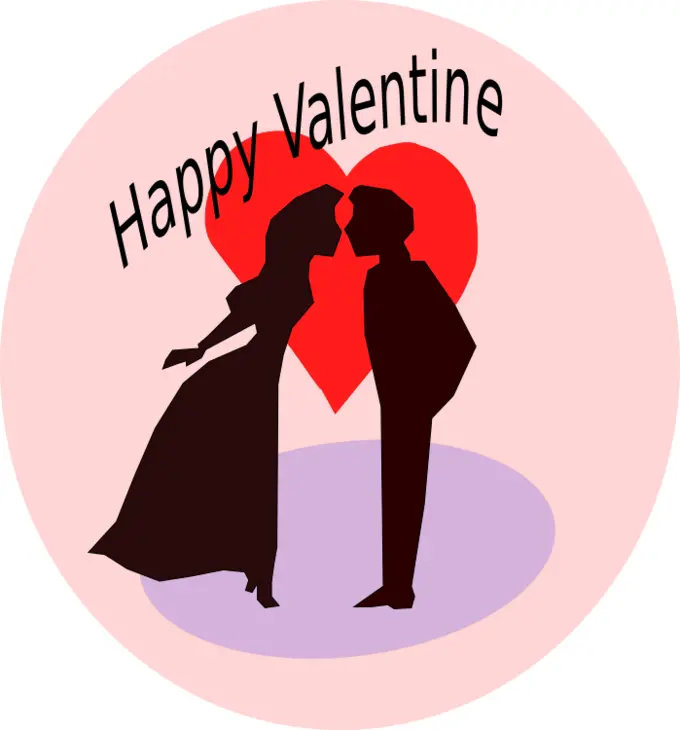Happy Valentine vector illustration
