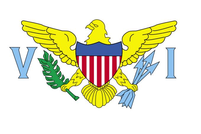 Flag of US Virgin Islands vector illustration