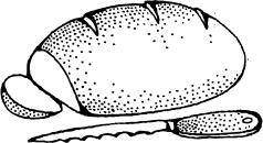 Vector clip art of bread