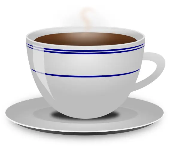 Vector image of cup of coffee