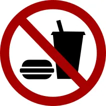 No food and drink vector sign image