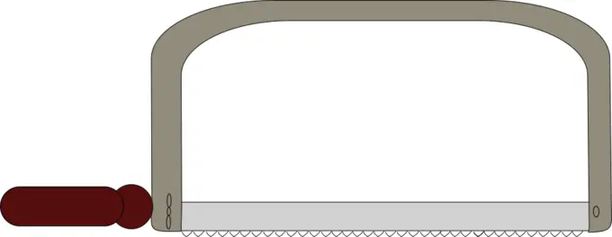 Vector image of handsaw